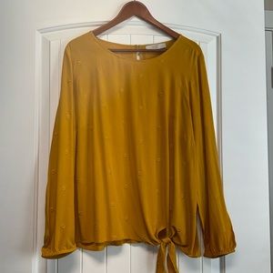 LOFT Embroidered Blouse Sz 16